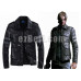 New! Resident Evil Leon S. Kennedy Leather Black Brown Long Sleeves Cosplay Jacket